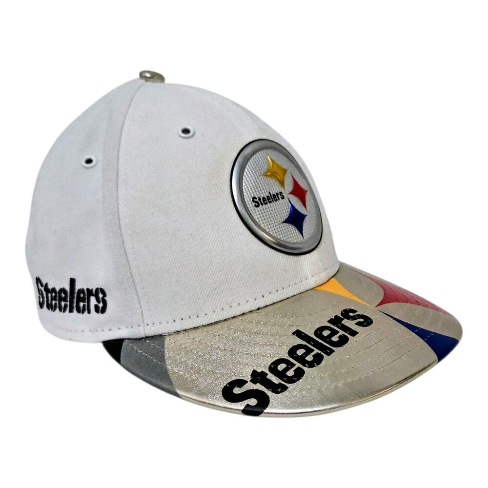 New Era Pittsburgh Steelers 2017 59FIFTY Hat Unisex White Low Profile Draft Cap